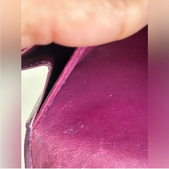 💃 LOUIS VUITTON Vernis Sarah Long Wallet Amarante - Picture 14 of 15